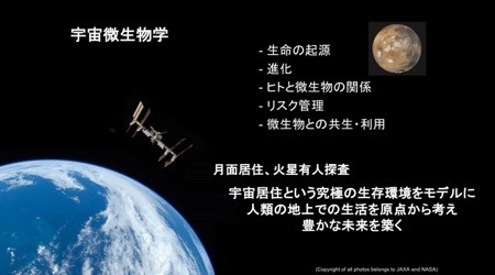 テーマ1. 宇宙で遭遇する微生物学的リスク評価 イメージ